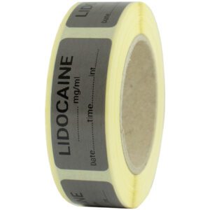 لیبل سرنگ لیدوکائین