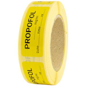 لیبل سرنگ پروپوفول