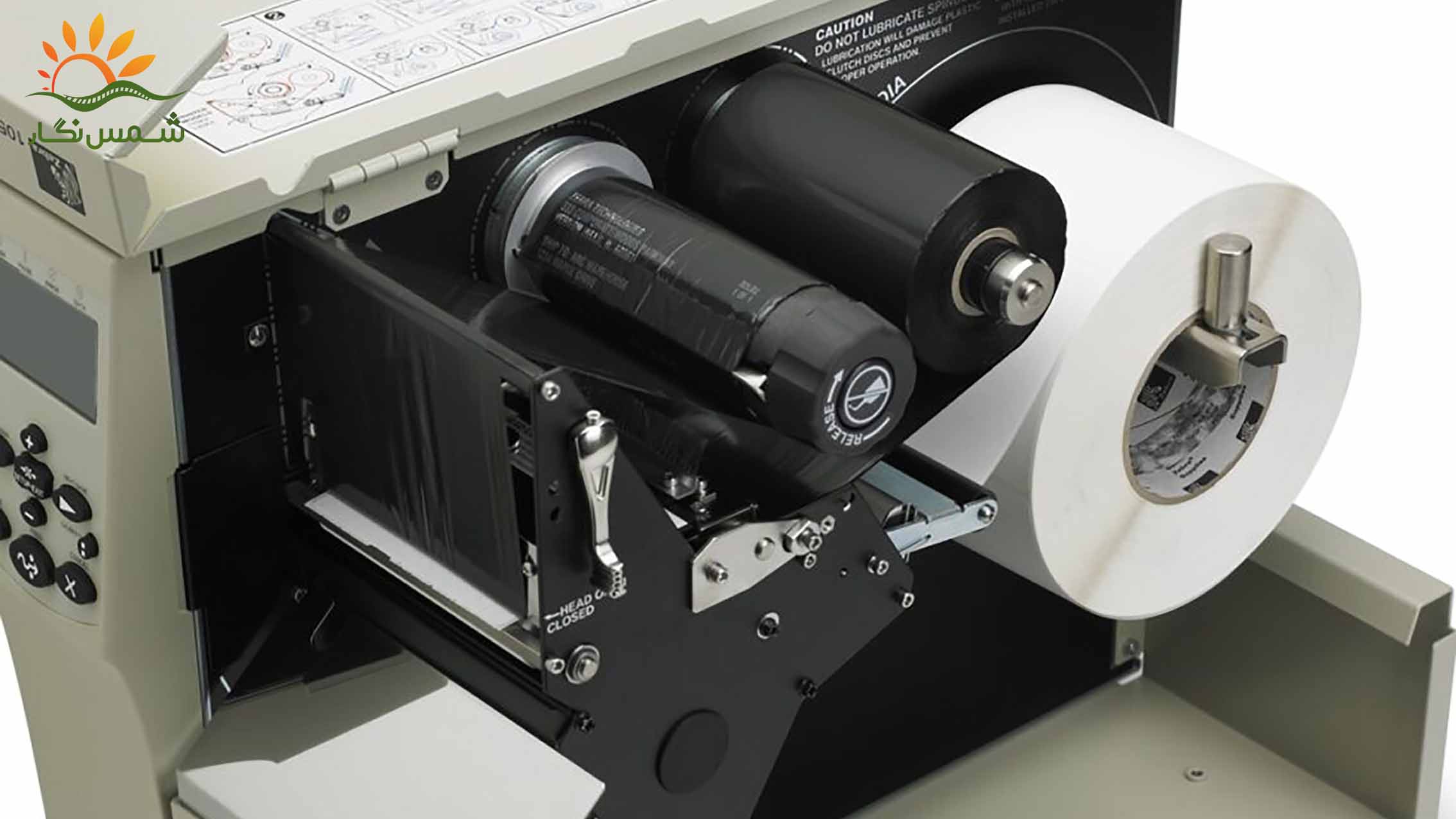 نصب ریبون در انواع پرینتر لیبل‌زن